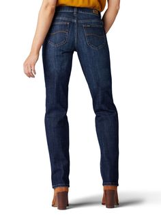 This classic denim style is as timeless as it gets. Our Women's Relaxed Fit Straight Leg Jeans offer a comfortable fit that flatters every figure while giving your outfits a polished look. With a mid-rise, cotton-blend stretch denim, relaxed fit, and extended sizes, this straight-leg style provides an unmatched level of comfort with a fit every woman will appreciate. Time-tested Lee® styling blends with high-quality denim with the perfect amount of stretch to create snug, all-day comfort in a st Stretch Denim Fabric, Denim Style, Fabric Belt, Pant Shirt, Polished Look, Denim Fabric, Every Woman, Denim Fashion, Short Tops