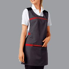 Waitstaff Uniform, Sewing Measurements, Diy Apron, Striped Apron, Japanese Sewing Patterns, Women's Uniforms