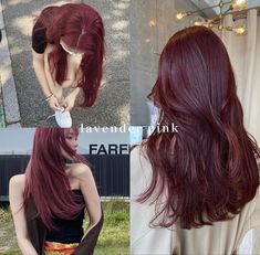 Black And Red Hair, Hair Inspiration Long, Vibrant Hair, Hair Tint