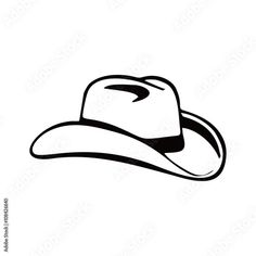 Stock Image: Cowboy Hat Logo Icon Cowboy Hat Logo Design, Cowboy Hat Logo, Cowboy Hat Graphic, Barber Ideas, Western Designs, Hat Vector, Boy Tattoos, Jokes And Riddles, Western Design