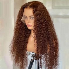 Purchase Info Payment>>Debit / Credit Card or PayPal Delivery time>>USA (3-8 Bdays), others (4-8 Bdays) Shipping>>Free Shipping worldwide via FedEx, DHL, DPEX Quality>>10A Grade High Quality,Tangle Free, No Shedding Returns>>15 Days refund, With Hair Not Be Used, Lace Not Cut Free Gifts>>Wig cap, Elastic Band Product Details Hair Type Curly Hair Ginger Brown 13x4/4x4 Lace Front Human Hair Wig for Women 150%/180% Density Lace Type frontal/closure Hair Material 100% human hair Cut from Donor Wig C Curly Lace Frontal, Ginger Brown, Color Rubio, Deep Wave Hairstyles, Curly Human Hair Wig, Curly Lace Front Wigs, Hair Solutions, Lace Front Human Hair, Brown Wig