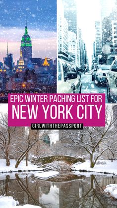 The Ultimate Winter Packing List for NYC + Secret Local Tips What To Wear In New York, Winter Packing List, Winter Nyc, World Of Wanderlust, Nyc Aesthetic