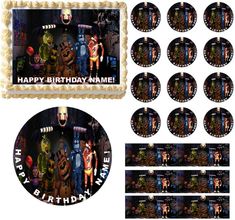 an assortment of birthday cards and magnets with images of naked people on them,