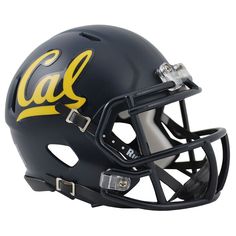 a cal football helmet is shown on a white background in this undated photograph taken by the university of california