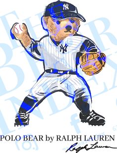 a drawing of a baseball player holding a ball