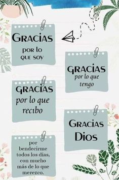 a poster with some words on it and flowers in the background that says gracias,