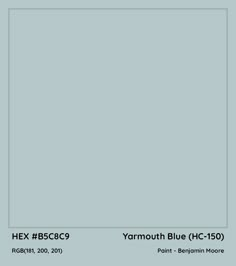 a blue square with the words gossamer blue and hex b3bccc