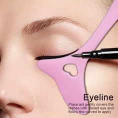 Pink Silicone beauty tool guide - makeup tool | eBay Mascara Drawing, Perfect Eyeliner, Makeup Tool, Beauty Tool, Everyday Makeup, Makeup Tools, Face Cream, Makeup Yourself, Eyelashes