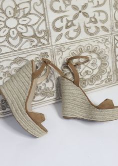 Alyssa B Camel Wedge – STYLED BY ALX COUTURE Affordable Shoes, Cute Wedges, Summer Wedges, Wedges Style, Womens Slides, 4 Inch Heels, Shoe Lover, Wedge Espadrille, Espadrilles Wedges