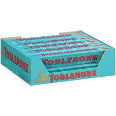 toblerone chewing gum in a blue box