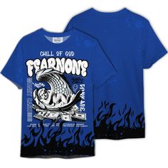 Brand Dunkare Dunkare Air Foamposite One Royal Shirt Chill Of God Fear None Shirt Outfit Blue 4s Outfit, Military Blue 4s, 4s Outfit, Blue 4s, Industrial Blue, Foam Posites, Shirt Outfit, Top Tee, Top Outfits