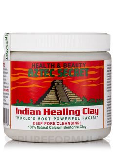 Deep Pore Cleansing! |  | Clays have been used for centuries to beautify and refresh when used as a facial mask. |  | Cleopatra used clay from the Nile river and the Arabian desert over 1800 years ago, as part of her beauty ritual. |  | German and Roman spas have been using clay packs and treatments in the spas they built 4,000 years ago. Many of these spas still exist and use clay even today. |  | Pliny the Elder devoted an entire chapter of his Natural History" to the many uses of clay for pim Aztec Secret Indian Healing Clay, Aztec Clay, Calcium Bentonite Clay, Indian Healing Clay, Healing Clay, Pore Cleansing, Bentonite Clay, Body Wraps, Facial Cleansing