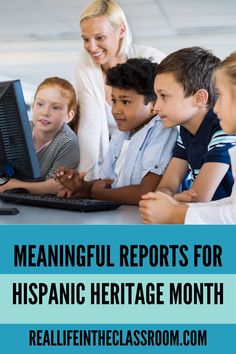 Enrich your classroom with culturally responsive activities during Hispanic Heritage Month. "Shining a Light on Hispanic Culture: Heritage Month Activities to Inspire" presents an array of engaging activities that can be used as bulletin board ideas or door decorations, and guidance for student research and reports on Hispanic individuals. This post brings Hispanic Heritage Month to life in your classroom and inspires a deeper understanding of diverse cultures. Tap into the link to read more! Hispanic Heritage Month Activities, Class Library, Hispanic Culture, Fun Songs, Reading Centers, Informational Writing