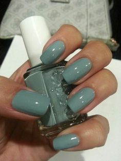 Toenail Care, Ten Nails, Color Nails, Blue Nail, Essie Nail Polish, Essie Nail, Short Acrylic Nails, 가을 패션