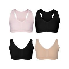 B2BODY Juniors and Teen Bras Seamless Padded Training Bra for Teen Pullover Sports Bras Increase comfort and confidence in your girl with B2BODY. Her seamless padded girls bras promote peace of mind since they're gentle on the skin and invisible under clothes. No matter your developing daughter's needs, she has them covered with B2BODY's seamless bras for teens. Removable padding 2 racerback and 2 regular pullover styles. When it comes to girls bra sets, the right material can make all the diffe Bras For Teens, Bra Sets, Padded Sports Bra, Seamless Bra, Your Girl, Kids Outfits Girls, Womens Bras, Bra Set