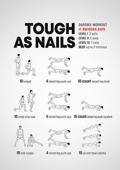 a poster with instructions for how to do a squat as nails