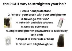 Straight hair hairstyles How To Straighten Your Hair, Straight Hair Routine, Straight Hair Hairstyles, Straightened Hair, Hair Routine, Hair Routines, My Year, Straight Hair, Hair Straightener