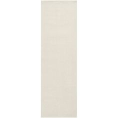 a white runner rug on a white background