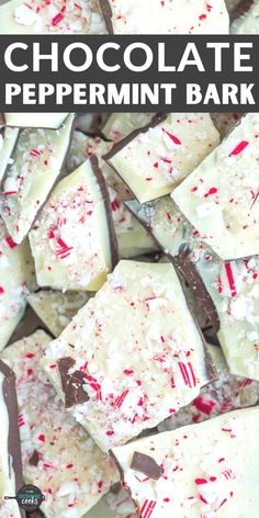 This rich and delicious Candy Cane Bark is the ultimate simple holiday treat. Dark and white chocolate sprinkled with crushed candy canes is perfect for a quick no-bake dessert or handmade gift.