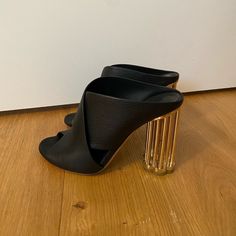 Salvatore Ferragamo Size 36 Made In Italy Gold Chunky Heel, Open Toe Soft Leather Gold Chunky Heels, Ferragamo Heels, Open Toe Heels, Salvatore Ferragamo Shoes, Ferragamo Shoes, Chunky Heel, Chunky Heels, Salvatore Ferragamo, Shoes Women Heels