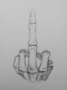 a pencil drawing of a hand holding a large object in it's left hand