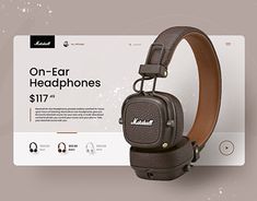 the marshall on ear headphones are $ 17 99