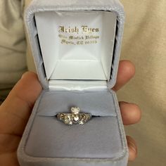 Never Worn, Still With Tags On! Beautiful Sterling Silver Traditional Irish Claddagh Ring In Original Box With Tags. Size 7. Eyes Jewelry, Silver Claddagh Ring, Irish Ring Claddagh, Irish Rings, Irish Claddagh, Claddagh Ring, Irish Eyes, Irish Jewelry, Claddagh Rings