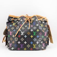 Louis Vuitton Black Monogram Multicolor Petit Noe Bag X8553 Product Details Size: W 11 H 10 D 8 Handle L 19.2-25.6inch W 28 H25.5D 20.5Handle L 49-65cm Color：Black & multicolour Accessory: Dust bag Year: 2012 Condition: Excellent Sub-category: Shoulder bag & crossbody bag Please Note: All products in our store are second-hand and vintage. ITEM LOCATION IS CANADA. Duties are set by the destination country/province's customs authorities. We are not responsible for paying any duties. These are the Louis Vuitton Black, Hermes Bags, Fendi Bags, Prada Bag, Dior Bag, Chanel Bag, Gucci Bag, Fashion Games, Louis Vuitton Monogram