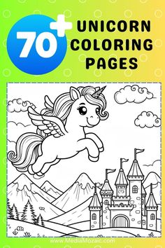 Free printable unicorn coloring pages for kids, follow the link to downlaod free