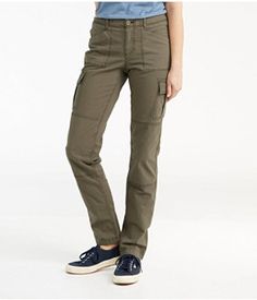 Women's Pants | Clothing at L.L.Bean Canvas Cargo Pants, Celana Kargo, Ns 200, Plaid Flannel Shirt