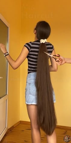 Long Shiny Hair, Long Hair Ponytail, Extremely Long Hair, Hair Inspiration Long, Long Silky Hair, Avon True, Long Hair Pictures, Really Long Hair, Hair Ponytail