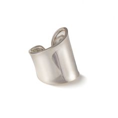 A beautiful statement ring handcrafted in sterling silver. This chunky lightweight organic shaped ring comes with an open back. Its sinuous lines and almost mirror-shine finish gives this ring a distinct design. - Sterling Silver - Weight of the Ring - Approx 5g - Width at the Widest - Approx 2.5cm - Comes in a Gift Box Wide Silver Ring, Bold Rings, Jewellery Marketing, Wide Ring, Sterling Silver Rings Bands, Statement Ring Silver, Wide Rings, Silver Band Ring, Silver Rings Handmade