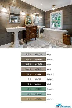 Primary Bathroom with Pedestal Sink, Round Soaking Bathtub, and Wood Dresser (Color Analysis) Bathroom Retreat