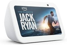 an amazon echo device with the movie jack ryan on it's screen and cover