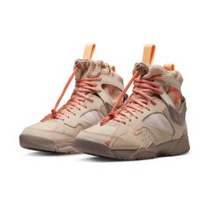 DR1485-168 Orange Jordan, Jordan Model, Jordans Women, Jordan 7, Womens Air Jordans, Nike Air Huarache, Air Huarache, Latest Sneakers, University Blue