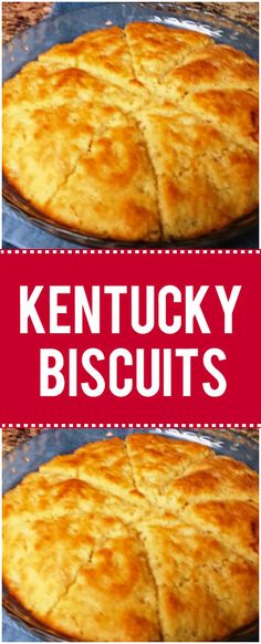 two images of kentucky biscuits on top of each other with the words kentucky biscuits above them