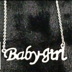 Brand New. 16" Necklace.Babygirl Necklace Babygirl Necklace, Chip Bead Necklace, Football Necklace, Purple Bead Necklace, Shell Beads Necklace, Silver Drop Necklace, 16 Necklace, Winter Jewelry, Square Necklace