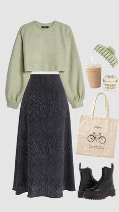 outfit idea Comfortable Day Outfit, Trendy Fashion Outfits 2024, Modesty Fall Outfits, Clothes Autumn Outfit Ideas, Elegant Comfortable Outfit, Cozy Cafe Outfit, Modesty Outfit Ideas, Outfit Inspo Women 30s, Casual Pretty Outfits Summer