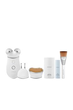 NuFACE strives to be the innovator of clinically proven, at-home anti-aging devices used by every woman to look and feel more beautiful. Launched in 2005 by esthetician Carol Cole and her daughters, NuFace sought to provide clients with a home-care version of the transformative microcurrent treatments they received in Carol's office. Since then, NuFACE devices have become the secret weapon of everyone who aspires to look their best.Tone & contour the face and neck with the clinically proven, FDA-Cleared TRINITY+ Smart Microcurrent Device. Smooth fine lines & wrinkles on the skin's surface or sculpt deep down to the muscles for a more lifted, contoured appearance. Unlock exclusive treatments by pairing with the NuFACE® Smart App, and send +25% more microcurrent where you need it most with t Beauty Skincare Tools, Nuface Trinity, Facial Toning, Clean Sweep, Instant Lifts, Facial Muscles, Skincare Tools, Deep Down, Reduce Wrinkles