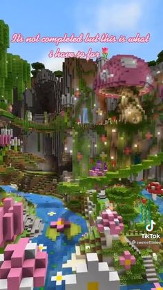 Minecraft Flower Archway, Fairy Cottage Minecraft, Y2k Minecraft, Fairycore Minecraft, Minecraft Fairy Builds, Minecraft Fairycore, Fairy Minecraft, Minecraft Cherry Blossom House, Minecraft Village Ideas