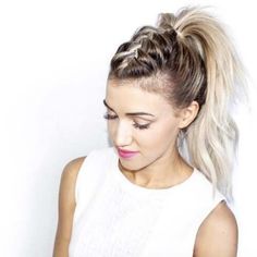 Cute Ponytails For Sports, Punk Ponytail, Easy Hairdo, Styling Women, Cute Ponytail Hairstyles, Tail Hairstyle, Pony Hairstyles