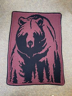 a bear rug on the floor next to a pair of shoes