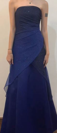 Prom Dresses Custom, Blue Long Prom Dress, Dream Prom Dress, Prom Dress Inspo, Sparkly Prom Dress, Prom Ideas, Blue Mermaid, Prom Dress Inspiration, Prom Dresses Vintage