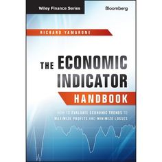 the economic indicator handbook book with an arrow pointing up to it's right side