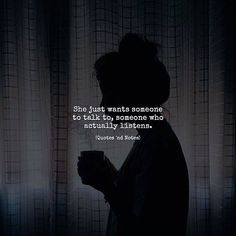 the silhouette of a woman holding a cup in her hand with a quote on it