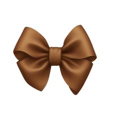 a brown bow on a white background