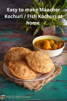 easy to make macher kochuri / fish kochiri at home - pikturema