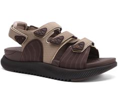 PRICES MAY VARY. Sueded Leather Material: Sandals for woman with sueded leather is a type of leather that has been brushed or sanded to create a soft, velvety texture. Chossing water-friendly sandals that dry quickly and allow for easy drainage. Arch Support: Look for womens sandals specifically designed with built-in arch support to help distribute weight evenly and reduce strain. This feature is crucial for providing comfort and preventing foot fatigue during long walks or hikes. 4 Adjustable