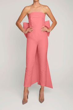 Margaret Silk Faille Jumpsuit with Convertible Skirt – ALEXIA MARÍA Strapless Neckline, Jumpsuit Party, Drop Waist, Fitted Bodice, Bride Dress, Festival Fashion, Mid Length, Pleated Skirt, Party Outfit