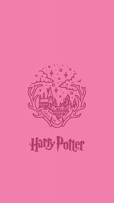 the hog potter logo on a pink background